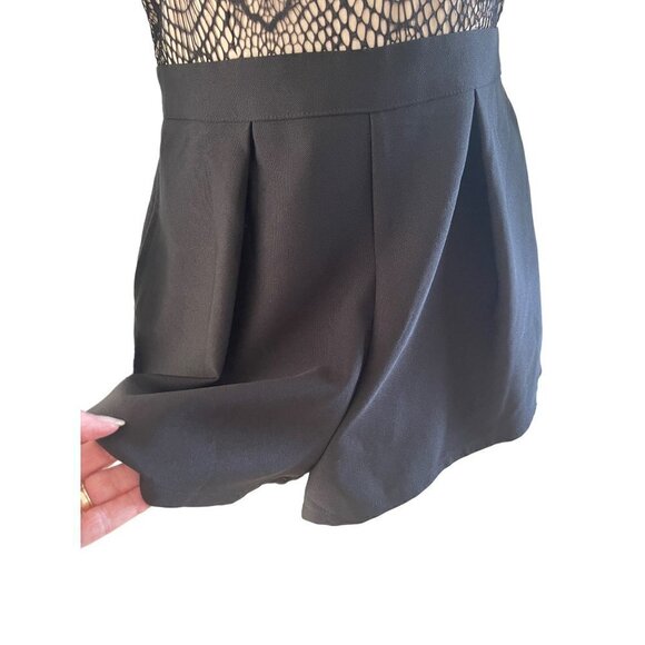 TOBI womens Romper black lace over nude small petite - Picture 14 of 16